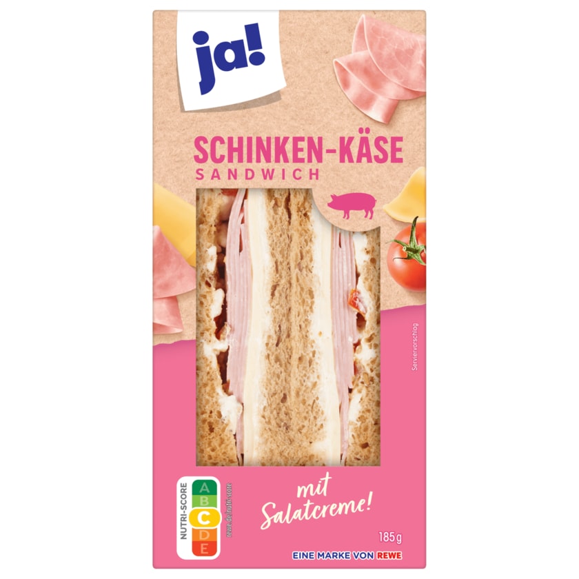 ja! Schinken-Käse Sandwich185g